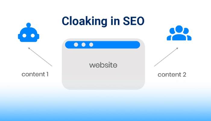 پنهان سازی یا Cloaking در سئو