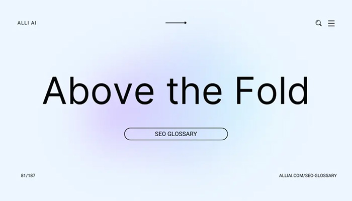 تأثیر Above the fold در سئو